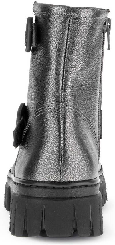 Gabor Boots zonder sluiting York plateau enkellaars chunky boots breedte g in metallic-look