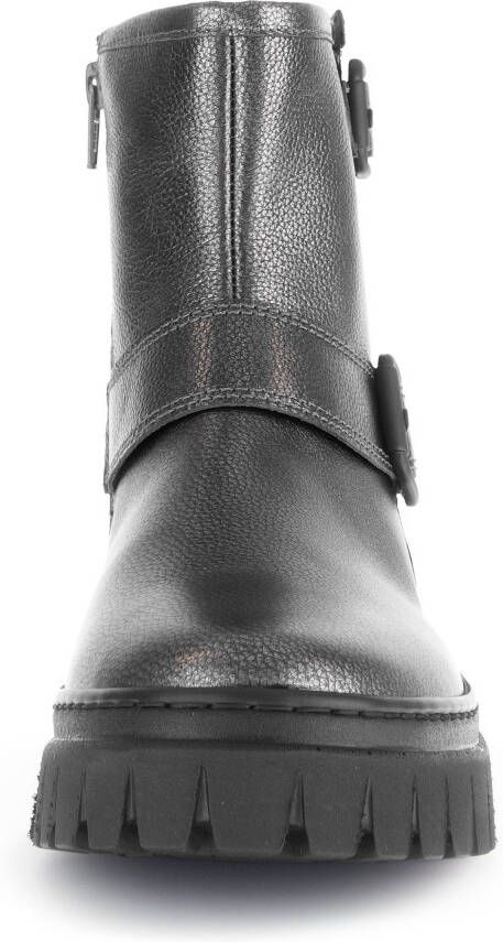 Gabor Boots zonder sluiting York plateau enkellaars chunky boots breedte g in metallic-look