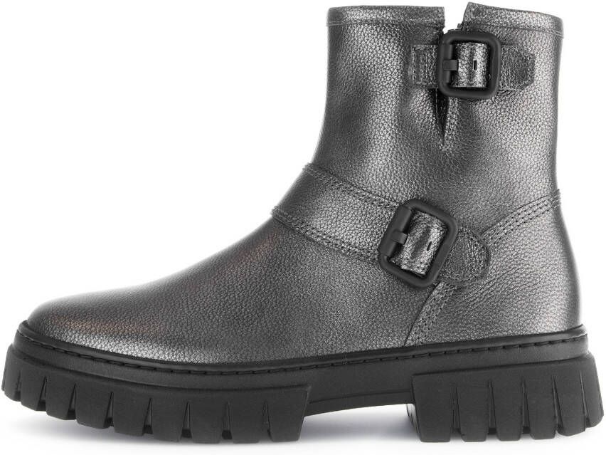 Gabor Boots zonder sluiting York plateau enkellaars chunky boots breedte g in metallic-look