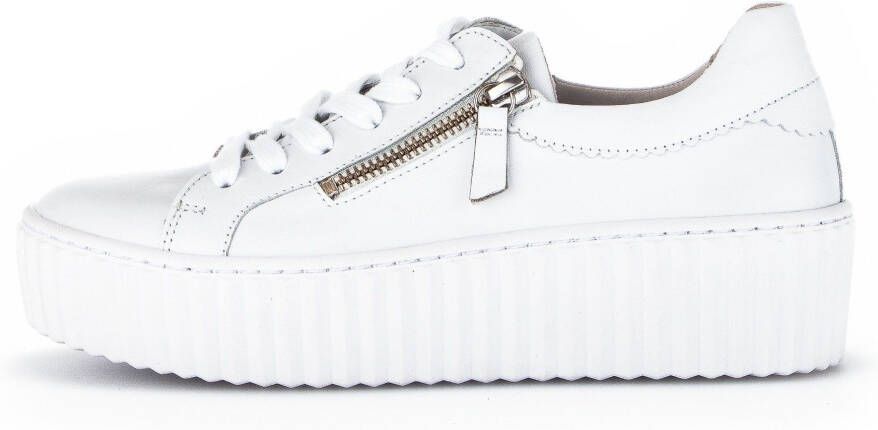 Gabor Witte Leren Moderne Sneakers White Dames - Foto 8