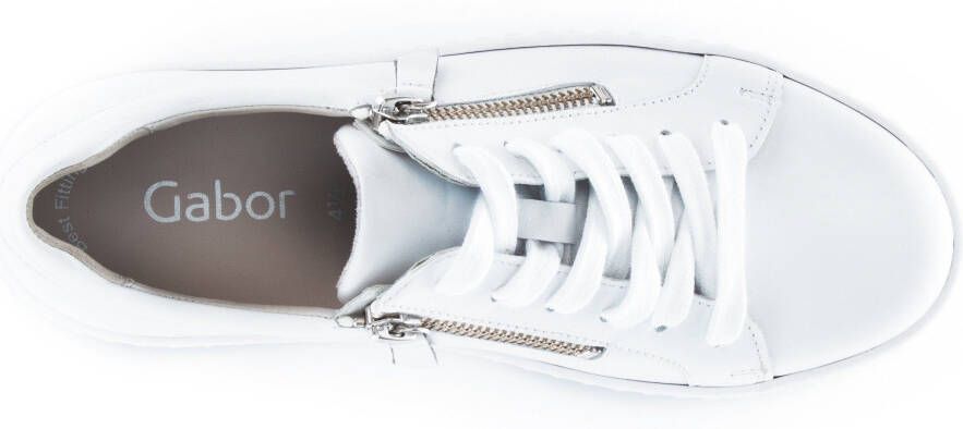 Gabor Witte Leren Moderne Sneakers White Dames - Foto 9