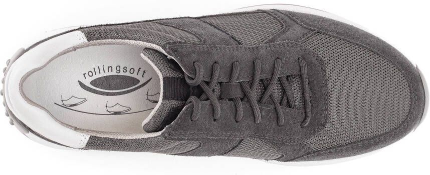 Gabor Rollingsoft Sneakers in comfortabele breedte g (= breed) vrijetijdsschoen halfschoen veterschoen