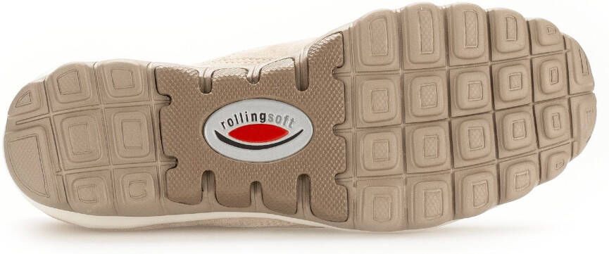 Gabor Rollingsoft Sneakers met sleehak met optifit verwisselbare binnenzool vrijetijdsschoen halfschoen veterschoen