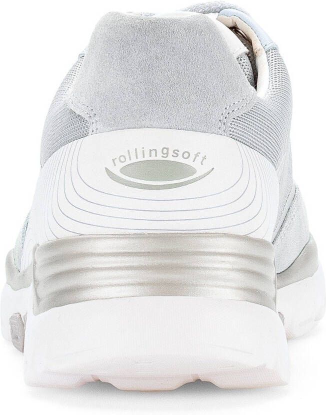 Gabor Rollingsoft Sneakers met sleehak met optifit verwisselbare binnenzool vrijetijdsschoen halfschoen veterschoen