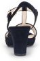 Gabor Zwarte Fluweel Leren Sandalen Black Dames - Thumbnail 8