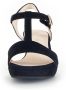 Gabor Zwarte Leren Sandalen Klassiek Comfortabel Black Dames - Thumbnail 5