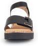 Gabor Zwarte Leren Sandalen Black Dames - Thumbnail 10