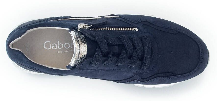 Gabor Sneakers met sleehak Turijn in comfortbreedte h = zeer breed vrijetijdsschoen halfschoen veterschoen