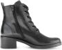 Gabor Zwarte leren veterschoenen Black Dames - Thumbnail 12