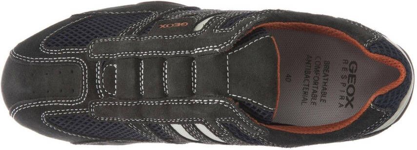 Geox Slip-on sneakers UOMO SNAKE Slipper vrijetijdsschoen met sierstiksels en speciale membraan