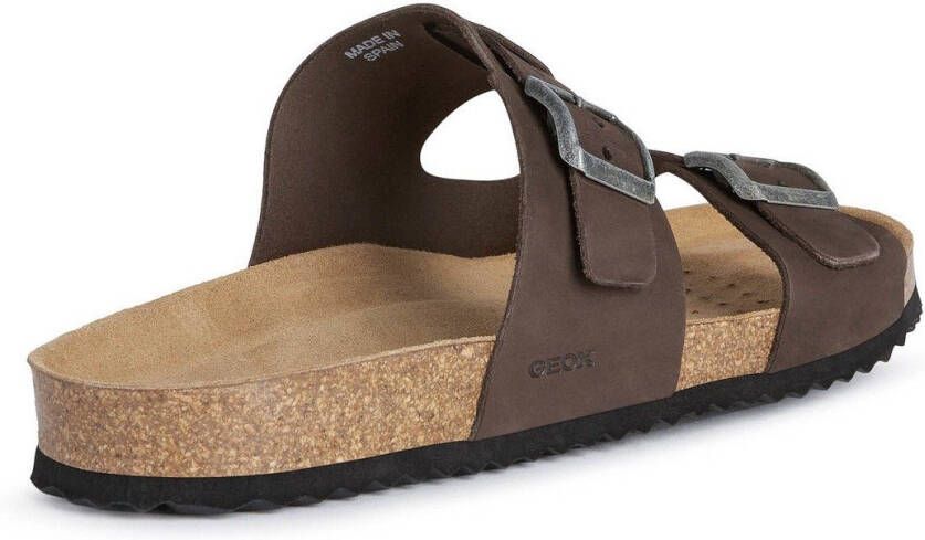 Geox Slippers U SANDAL GHITA met leren binnenzool