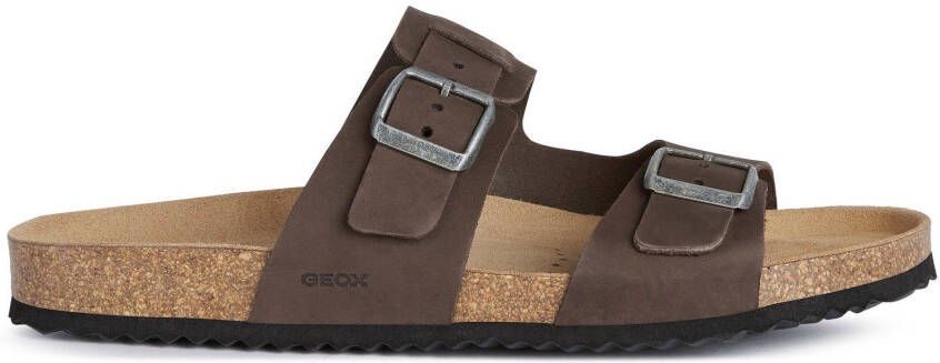 Geox Slippers U SANDAL GHITA met leren binnenzool