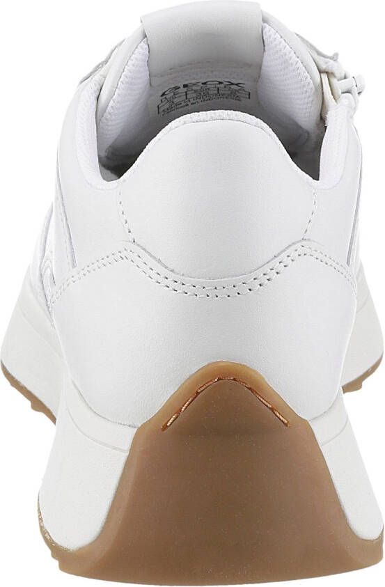 Geox Sneakers D AMABEL A sleehak vrijetijdsschoen lage schoen veterschoen in monochrome-look