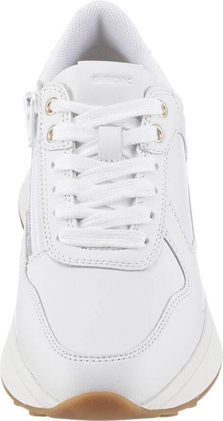 Geox Sneakers D AMABEL A sleehak vrijetijdsschoen lage schoen veterschoen in monochrome-look