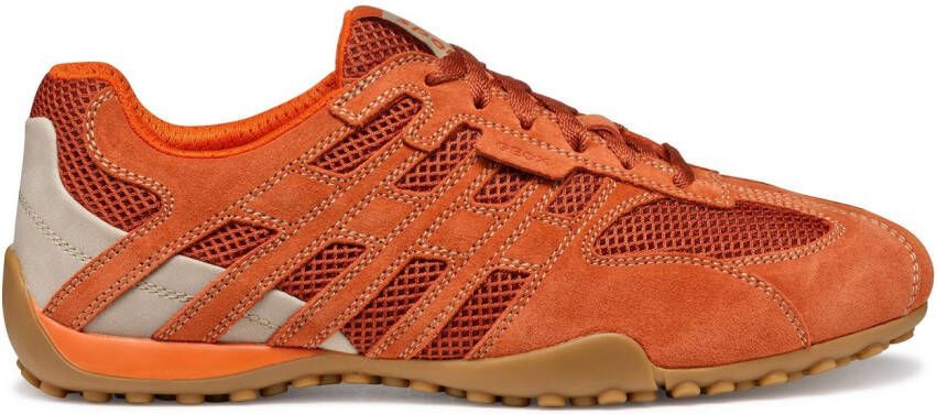 Geox Sneakers U SNAKE ORIGINAL veterschoen vrijetijdsschoen trekking sneaker met leren binnenzool