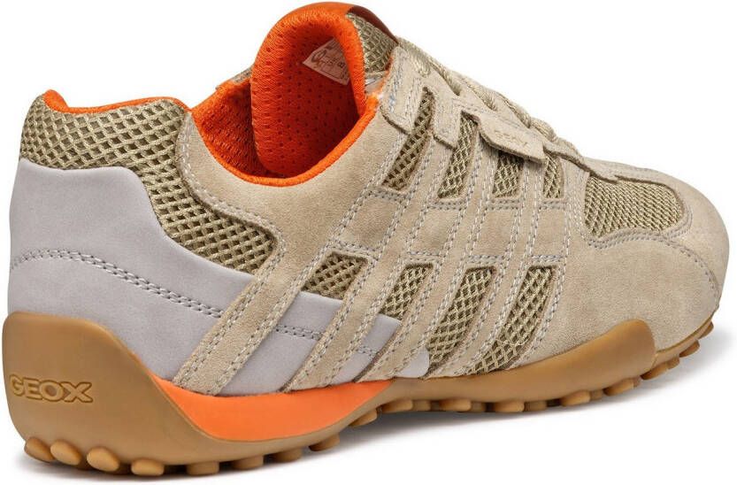 Geox Sneakers U SNAKE ORIGINAL veterschoen vrijetijdsschoen trekking sneaker met leren binnenzool