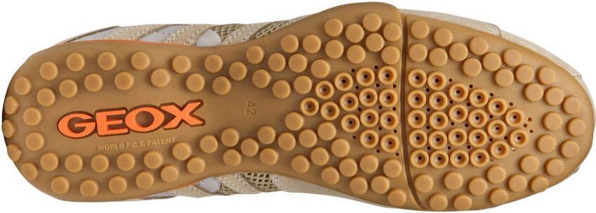 Geox Sneakers U SNAKE ORIGINAL veterschoen vrijetijdsschoen trekking sneaker met leren binnenzool