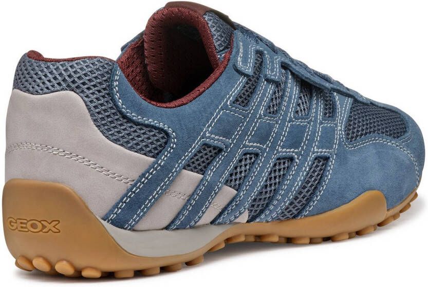 Geox Sneakers U SNAKE ORIGINAL veterschoen vrijetijdsschoen trekking sneaker met leren binnenzool