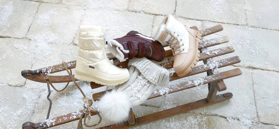 Geox Winterlaarzen J TREKKYUP GIRL B ABX Klittenbandlaarzen sneeuwlaarzen winterlaarzen met warme voering