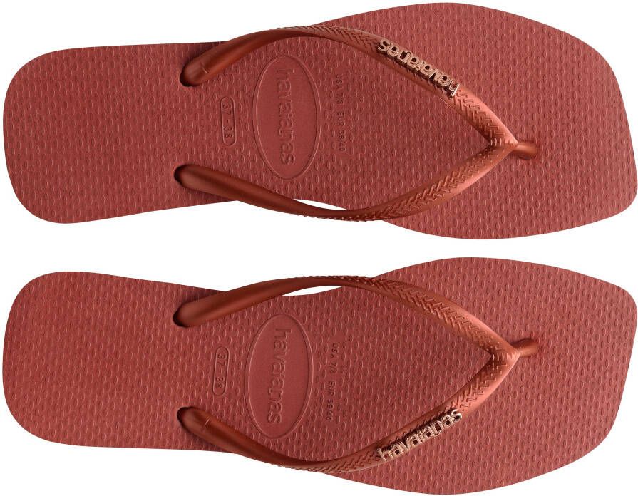 Havaianas Teenslippers SQUARE LOGO METALLIC