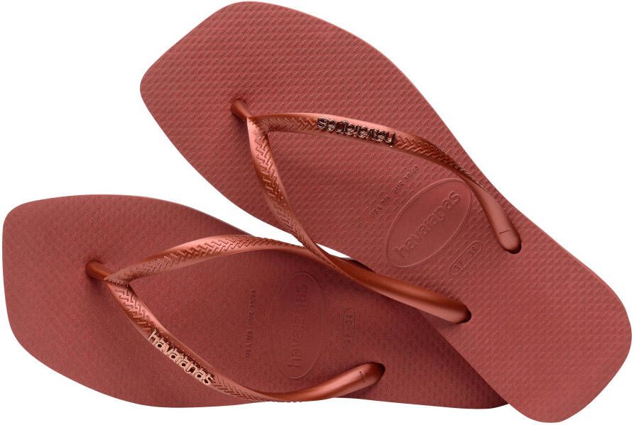 Havaianas Teenslippers SQUARE LOGO METALLIC