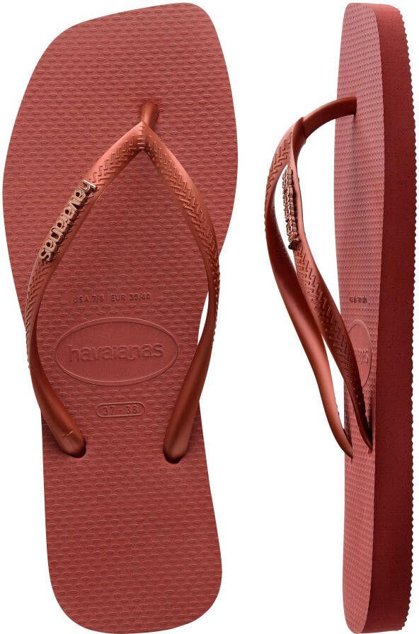 Havaianas Teenslippers SQUARE LOGO METALLIC