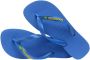 Havaianas Neon Logo Flip Flops Blue - Thumbnail 7