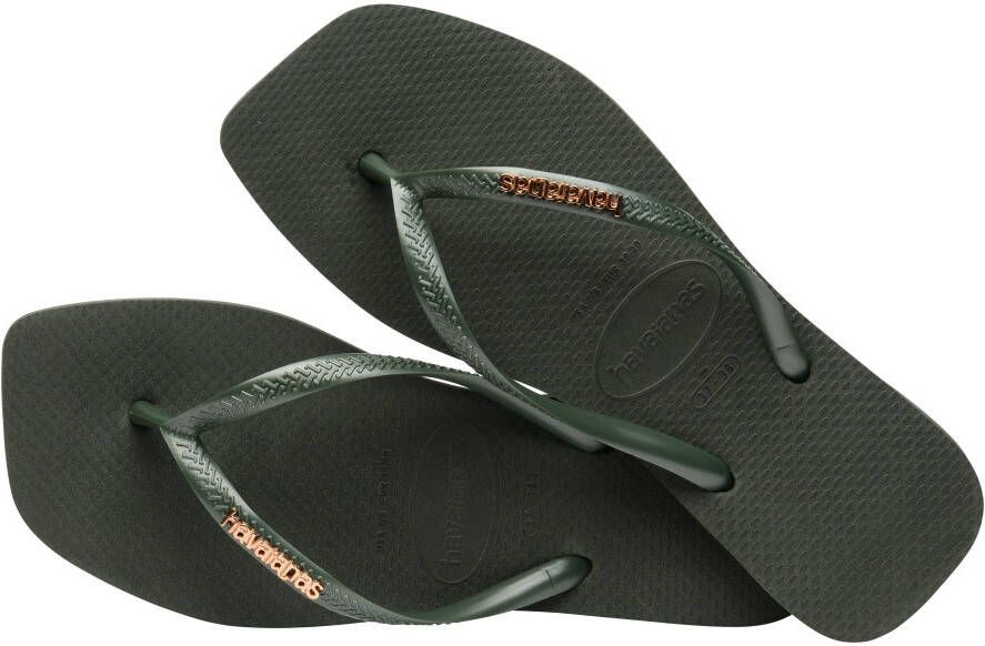 Havaianas Teenslippers SQUARE LOGO METALLIC