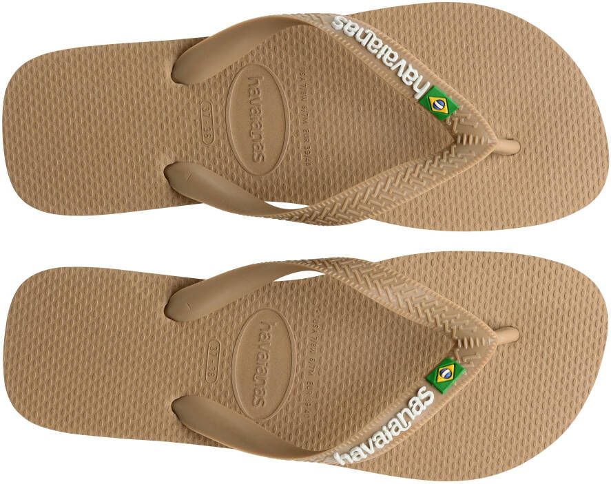 Havaianas Teenslippers Brasil Logo zomerschoen slippers poolslides met logo-opschrift