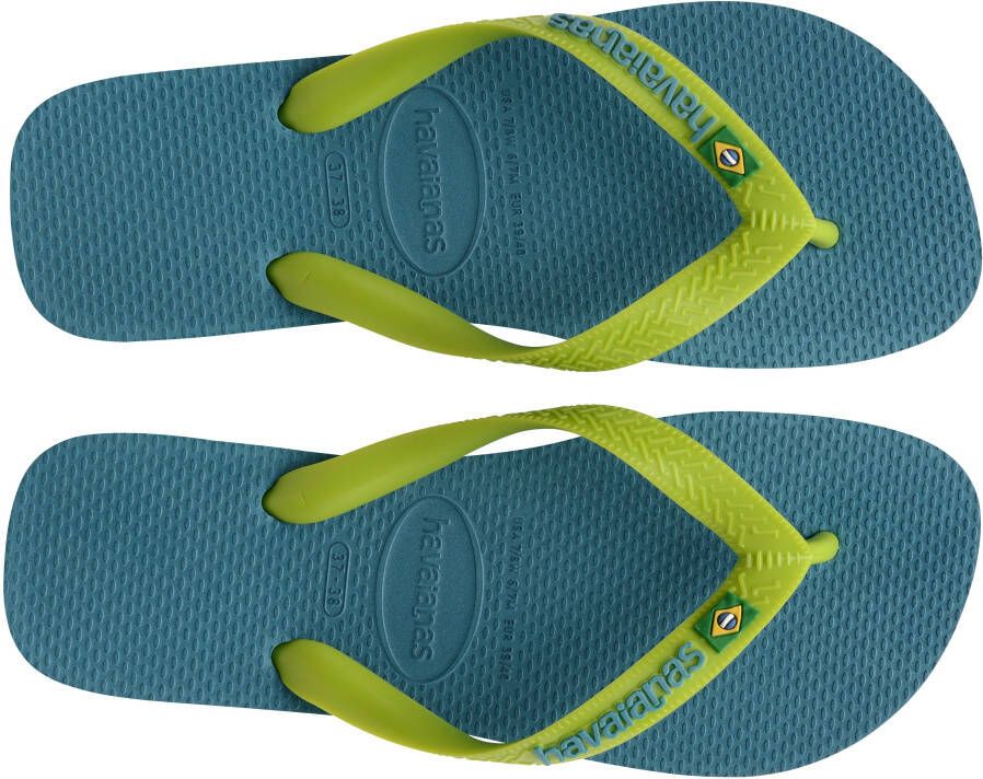 Havaianas Teenslippers Brasil Logo zomerschoen slippers poolslides met logo-opschrift