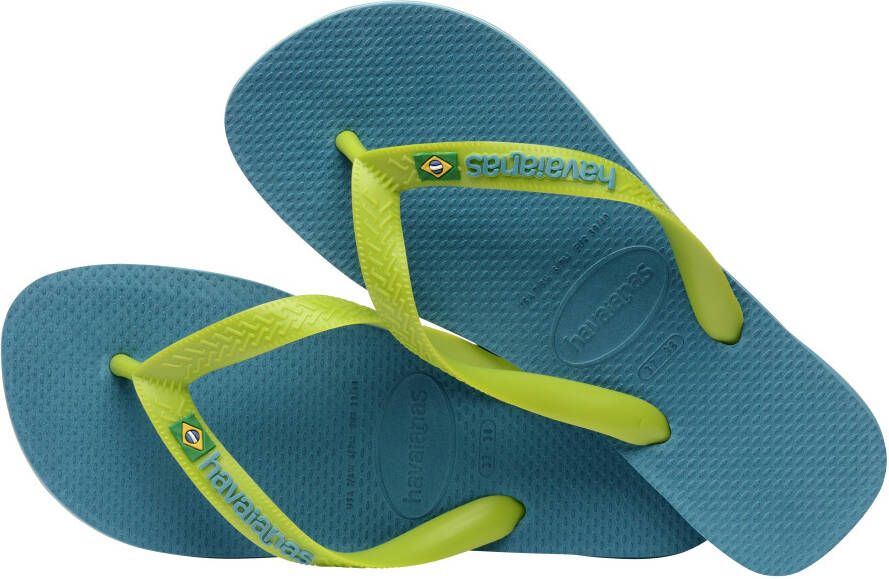 Havaianas Teenslippers Brasil Logo zomerschoen slippers poolslides met logo-opschrift