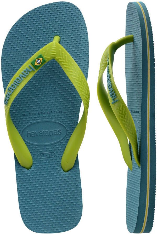 Havaianas Teenslippers Brasil Logo zomerschoen slippers poolslides met logo-opschrift