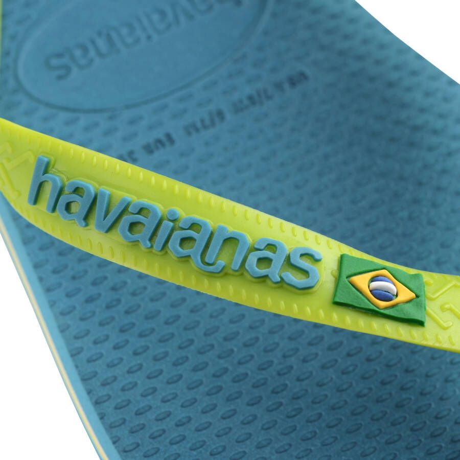 Havaianas Teenslippers Brasil Logo zomerschoen slippers poolslides met logo-opschrift