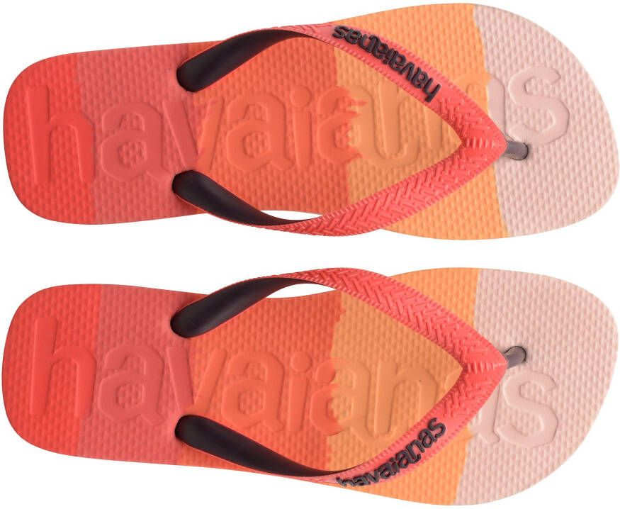 Havaianas Teenslippers TOP LOGOMANIA MULTICOLOR in trendy colourblocking