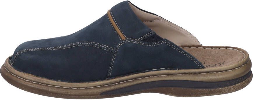 Josef Seibel Clogs Klaus zomerschoen slippers vakantie met modieuze contrast-bekleding