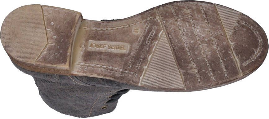 Josef Seibel Hoge veterschoenen SIENNA 82 met modieuze krantenprint