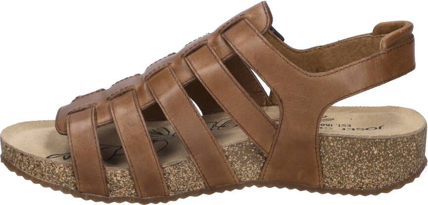 Josef Seibel Sandalen Tonga 81 zomerschoen sandaal plateauhak met klittenbandsluiting