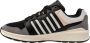 K-Swiss Rival Trainer leren sneakers zwart wit grijs - Thumbnail 5