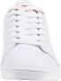 Kappa Unisex Sneaker mit buntem Fersendetail 243049 White Red - Thumbnail 3