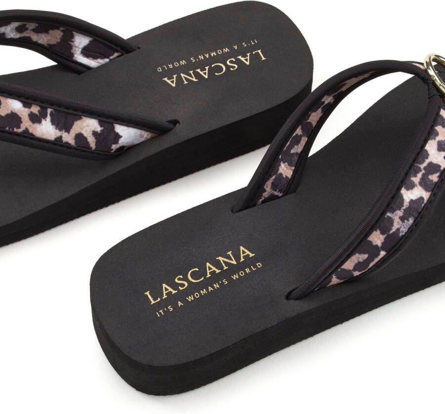 Lascana Badslippers Sandaal pantoletten badschoen met ringapplicatie "Italië" VEGAN