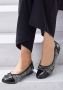 Lascana Ballerina's Slip-in ballerina in houndstooth-look freizeitschoen slipper halfschoen vegan - Thumbnail 2