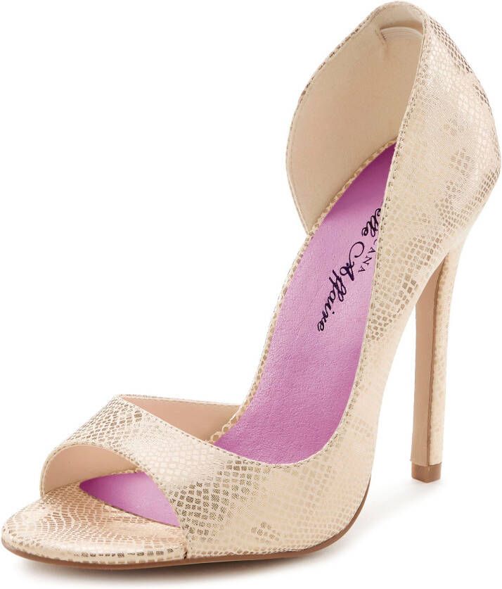 Lascana Belle Affaire Highheel sandaaltjes stijlvolle open schoen met hoge hak peeptoe pumps