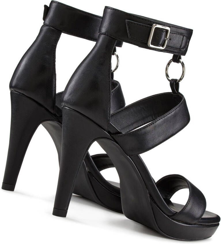 Lascana Belle Affaire Highheel sandaaltjes Sandaal erotisch open schoen met ring-applicatie