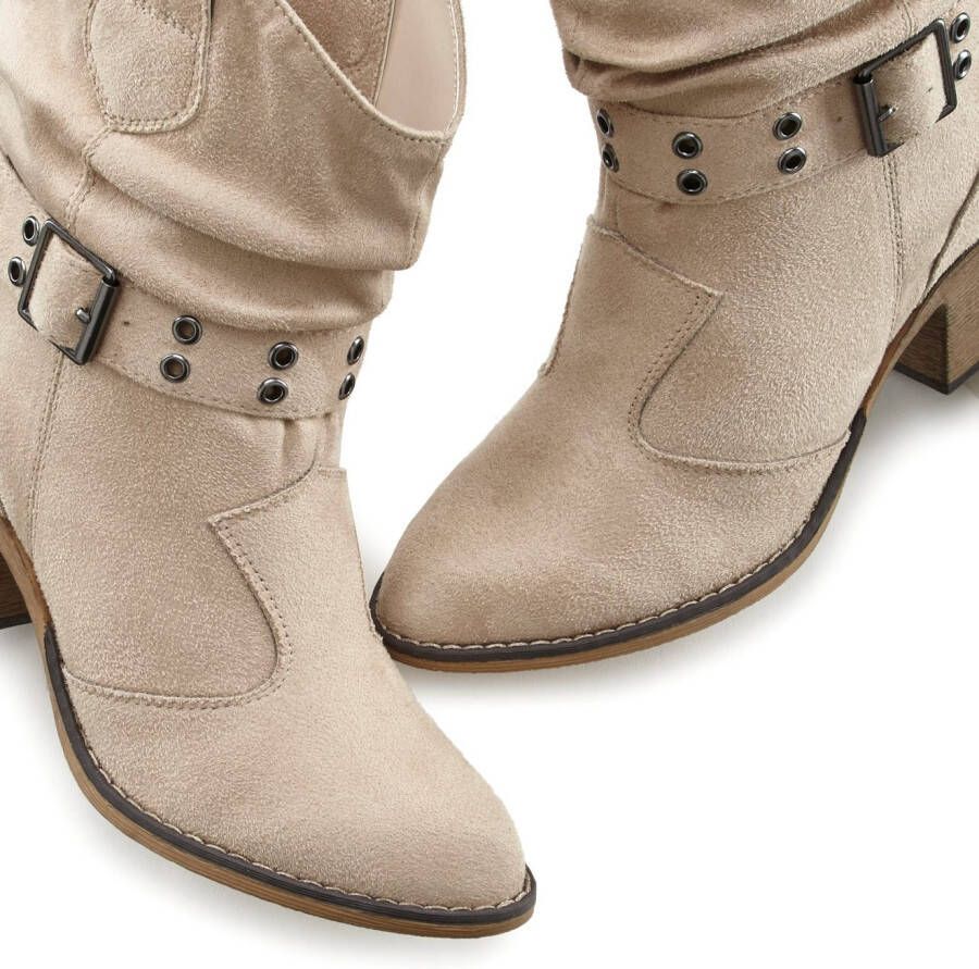 Lascana Cowboylaarsjes Cowboy boots western enkelboots VEGAN