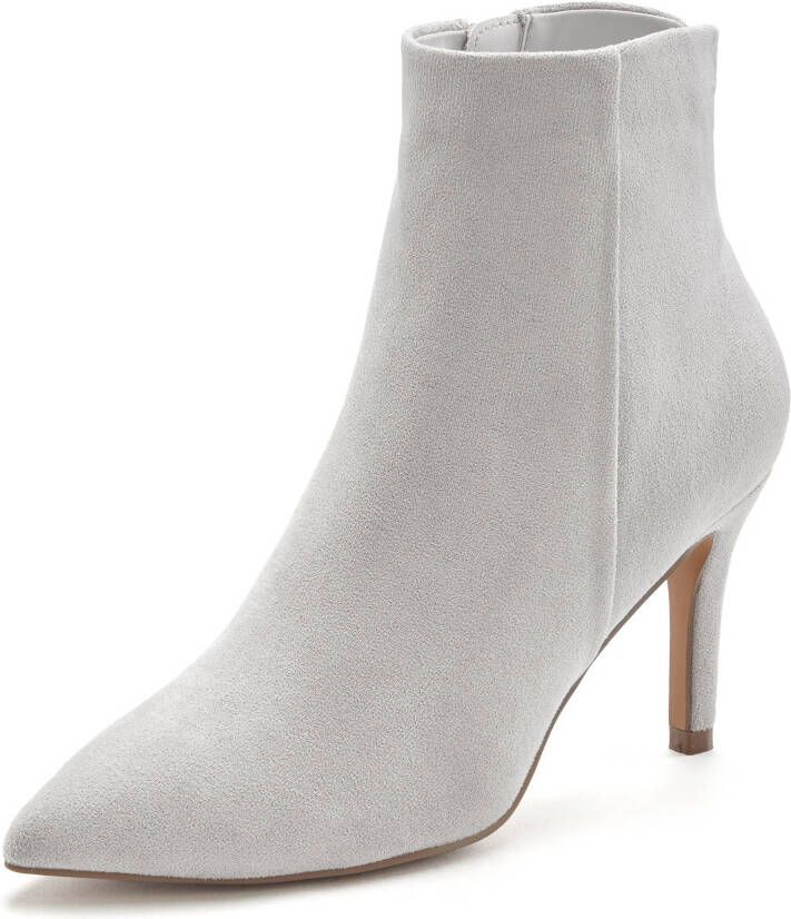 Lascana Highheel-laarsjes in spitse vorm & naaldhak ritslaars vegan