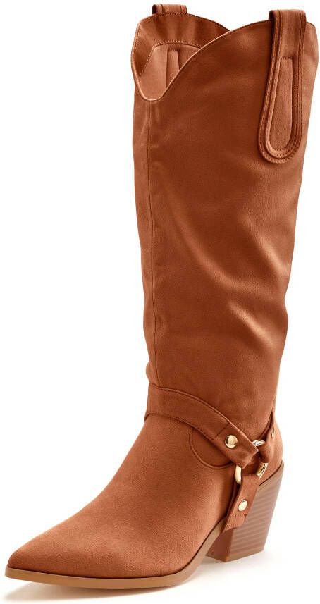 Lascana Laarsjes Cowboylaarzen Slouchy Boots