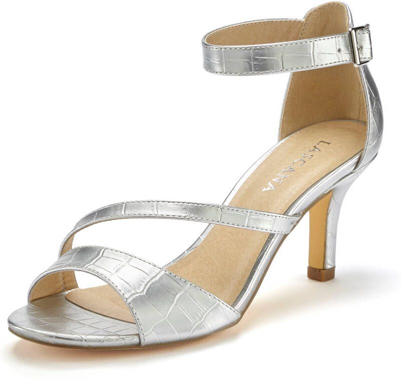 Lascana Sandaaltjes High-heel sandalen met hoge hakken en enkelbandjes