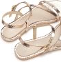 Lascana Sandalen Sandalette zomerschoen van leer met modieuze metallic-look - Thumbnail 6