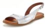 Lascana Sandalen van leer in modieuze metallic-look sandaal zomerschoen - Thumbnail 3