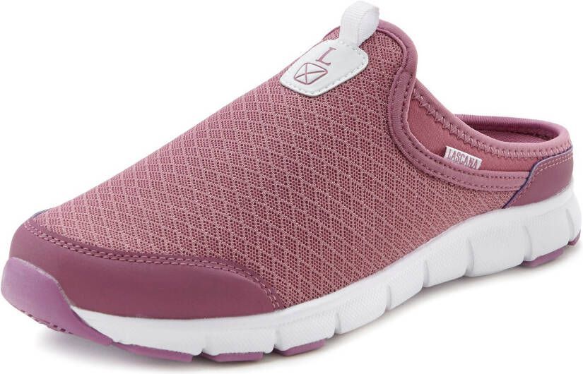 Lascana Slip-on sneakers Halfschoen vrijetijdsschoen sabot clogs van licht mesh-materiaal.